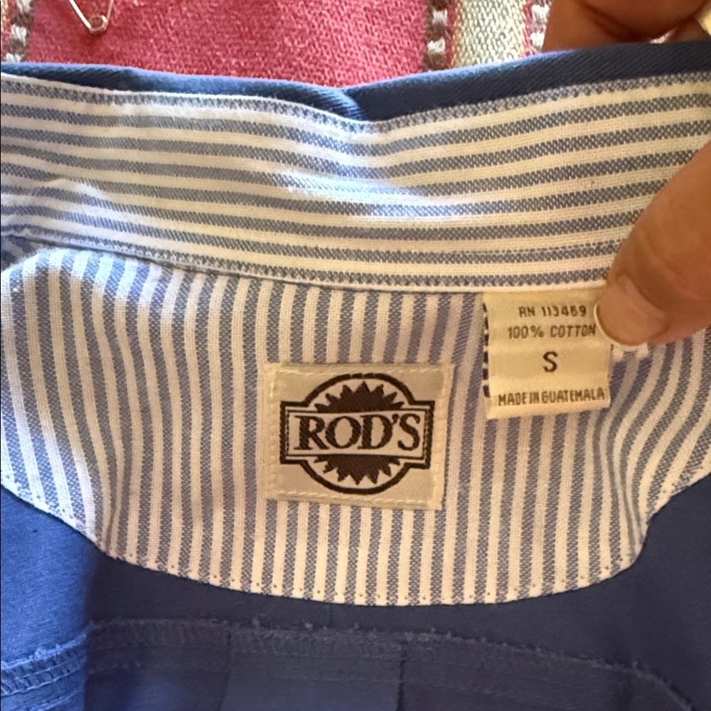 Rods Blue Button-Down Shirt for Women - Picture 3 of 4